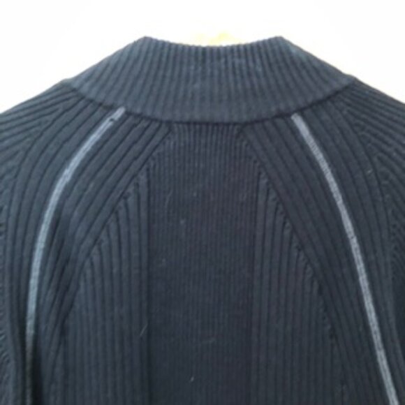 INC International Concepts Knit Collar Jacket Zip Sweater Men Women Long XL - Picture 6 of 7